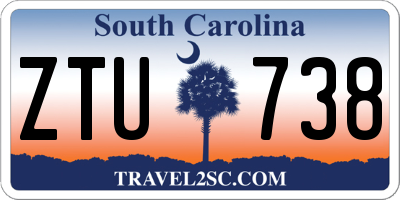 SC license plate ZTU738