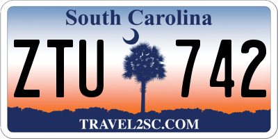 SC license plate ZTU742
