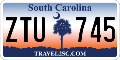 SC license plate ZTU745