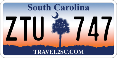 SC license plate ZTU747