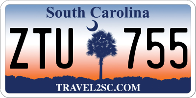 SC license plate ZTU755