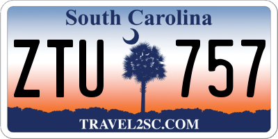 SC license plate ZTU757