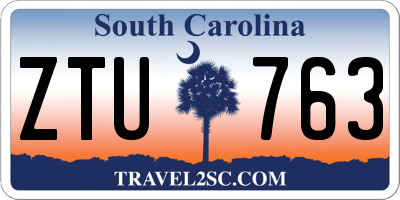SC license plate ZTU763