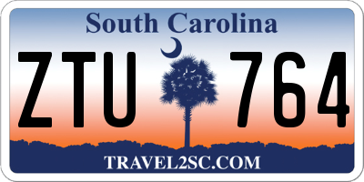 SC license plate ZTU764