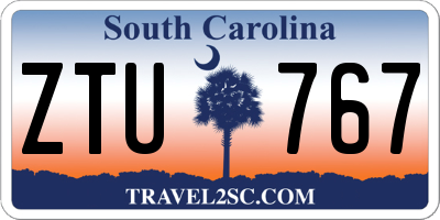 SC license plate ZTU767