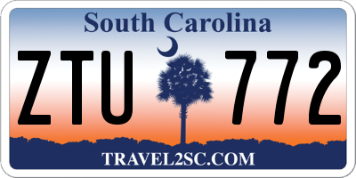 SC license plate ZTU772