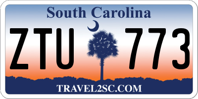 SC license plate ZTU773
