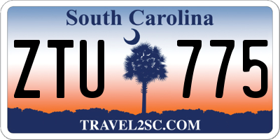 SC license plate ZTU775