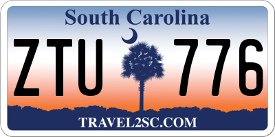 SC license plate ZTU776