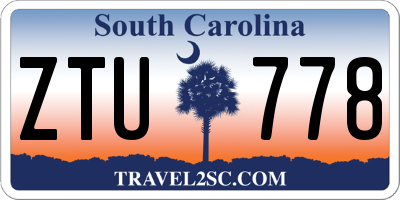 SC license plate ZTU778