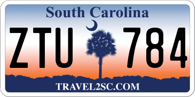 SC license plate ZTU784