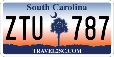 SC license plate ZTU787