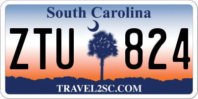 SC license plate ZTU824