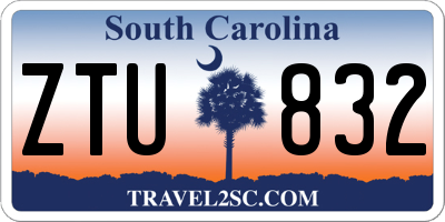 SC license plate ZTU832