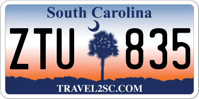 SC license plate ZTU835
