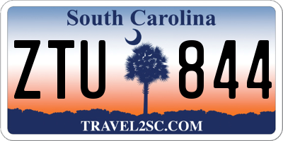 SC license plate ZTU844