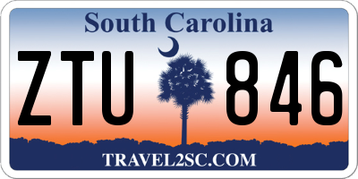 SC license plate ZTU846