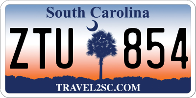 SC license plate ZTU854