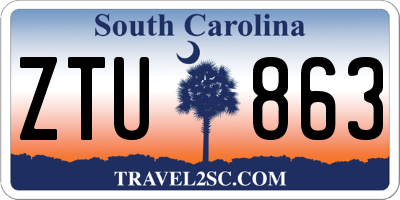 SC license plate ZTU863