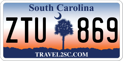 SC license plate ZTU869