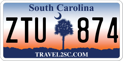 SC license plate ZTU874