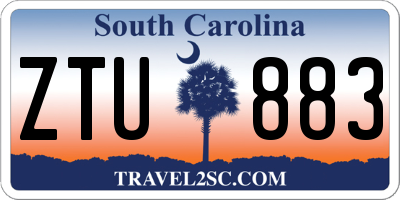 SC license plate ZTU883