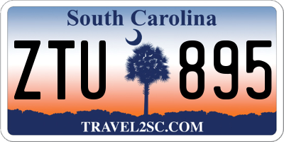 SC license plate ZTU895