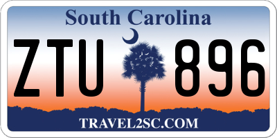 SC license plate ZTU896