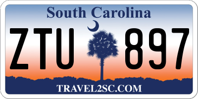 SC license plate ZTU897