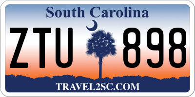 SC license plate ZTU898