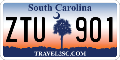 SC license plate ZTU901