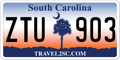 SC license plate ZTU903