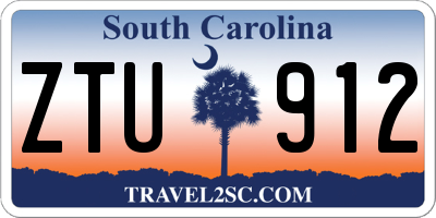 SC license plate ZTU912