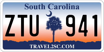 SC license plate ZTU941