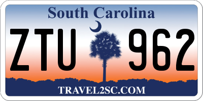 SC license plate ZTU962