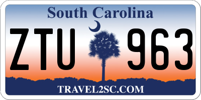 SC license plate ZTU963
