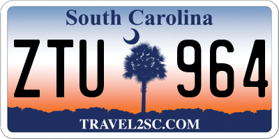 SC license plate ZTU964
