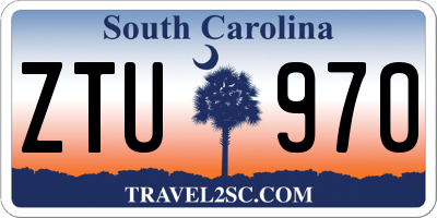 SC license plate ZTU970