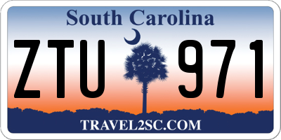 SC license plate ZTU971