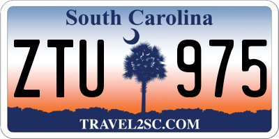 SC license plate ZTU975