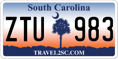 SC license plate ZTU983