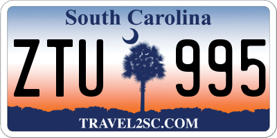 SC license plate ZTU995