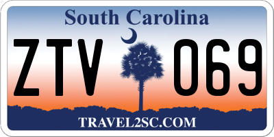SC license plate ZTV069