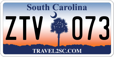 SC license plate ZTV073