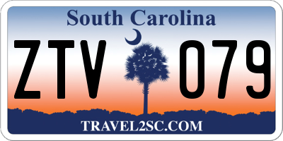 SC license plate ZTV079