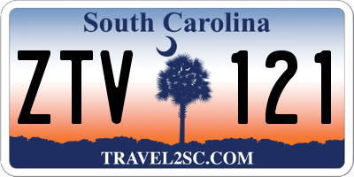 SC license plate ZTV121