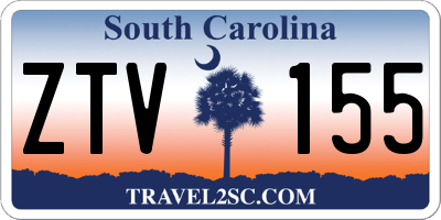 SC license plate ZTV155