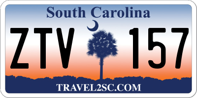 SC license plate ZTV157