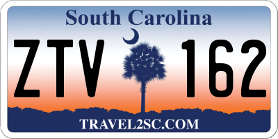 SC license plate ZTV162