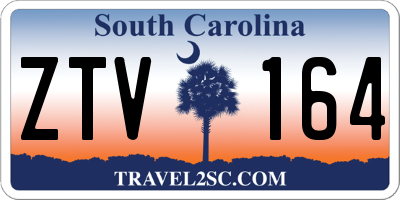 SC license plate ZTV164